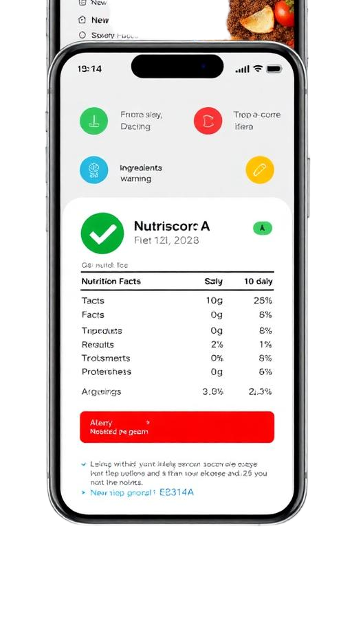 SKAAP weekly food insights screen